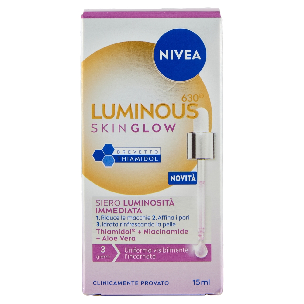 Nivea Luminous630 Skin Glow Siero Luminosità Immediata 15 ml